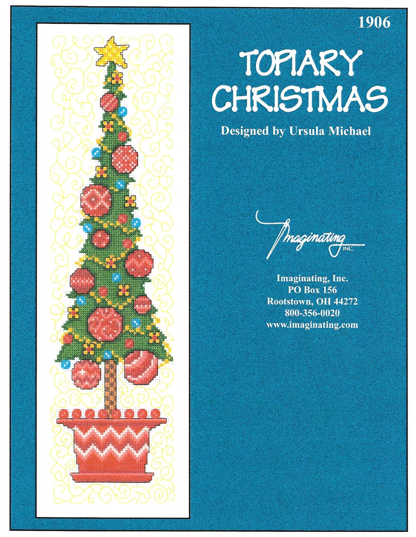 Imaginating Topiary Christmas 1906 christmas tree cross stitch pattern