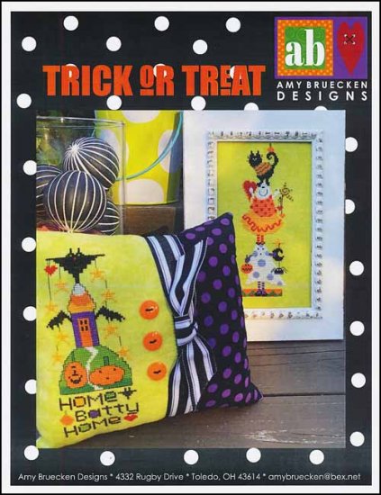 Amy Bruecken Trick or Treat halloween cross stitch pattern