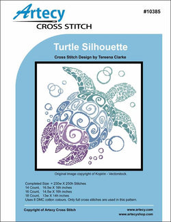 Artecy Turtle Silhouette 10385 cross stitch pattern