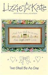 Lizzie Kate Two Shall Be As One LK053 cross stitch pattern