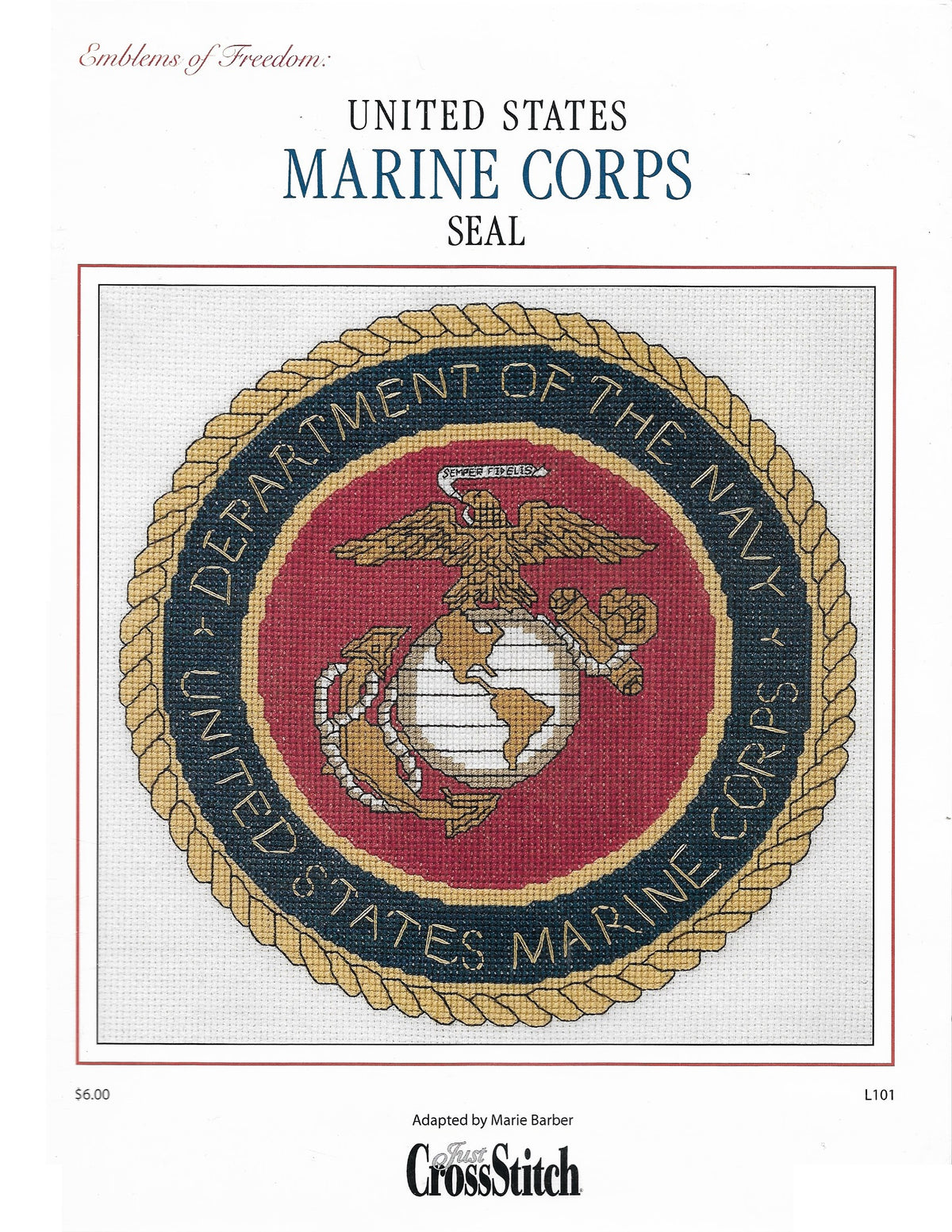 United States Marine Corp Seal pattern – Sandra's Stitch Stash