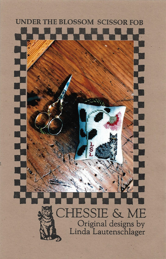 Chessie & Me Chessie's Under The Blossom Scissor Fob cross stitch pattern