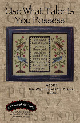 Folk Art Designs Use What Talents You Possess cross stitch pattern
