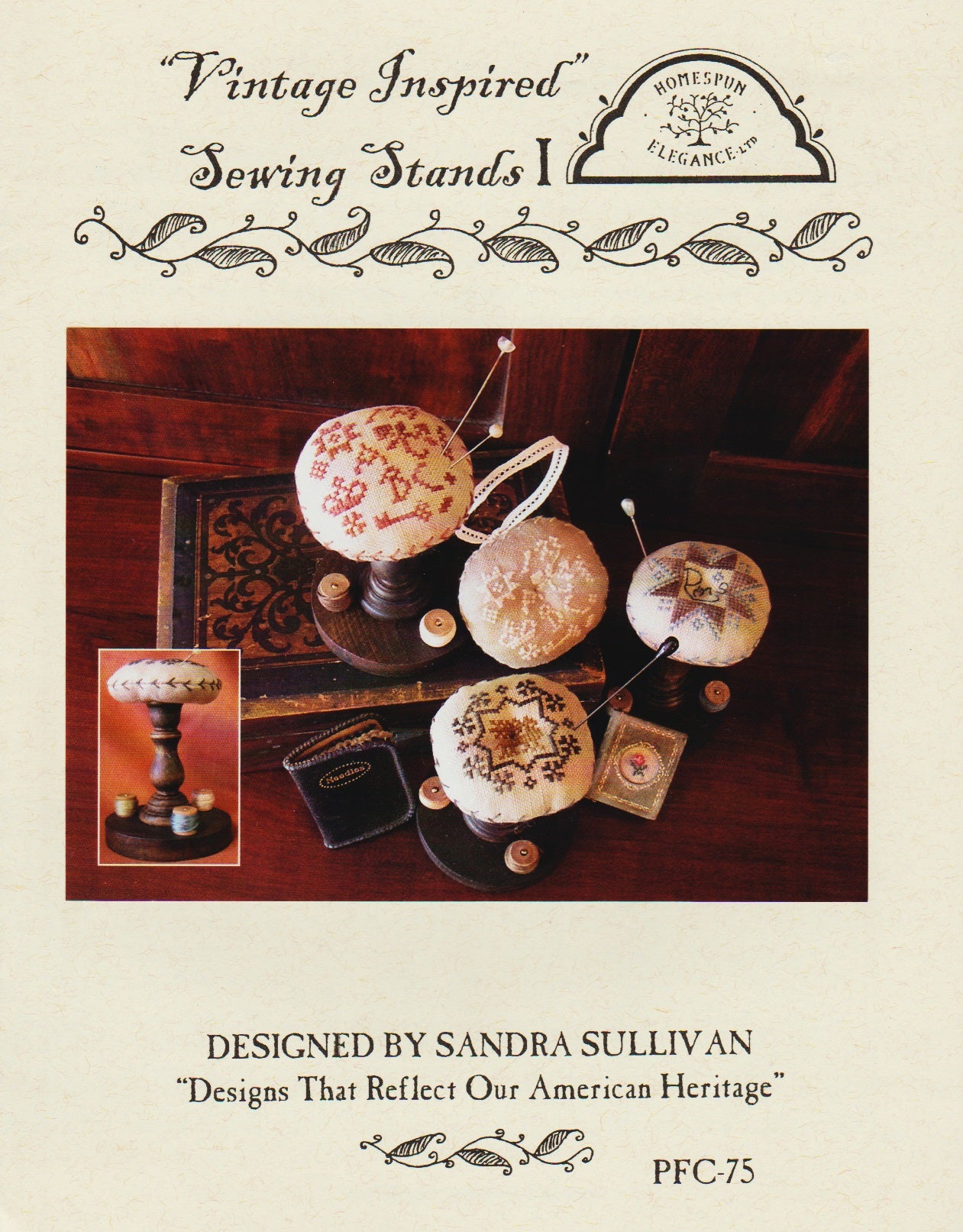 Homespun Elgance Vintage Inspired Sewing Stands I cross stitch pattern
