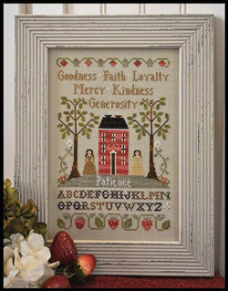 Little House Needleworks Virtue Sampler LHN80 cross stitch pattern