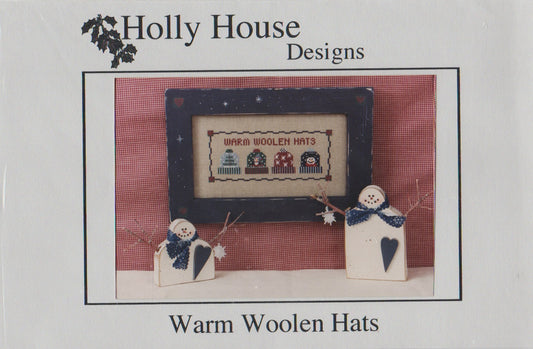 Holly House Warm Woolen Hats cross stitch pattern