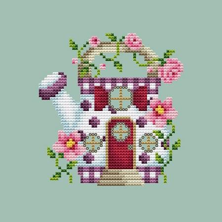 Watering Can House pattern