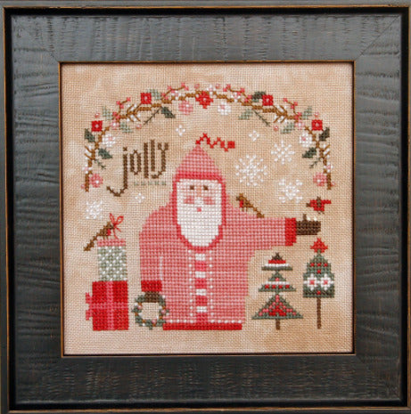 Heart In hand Wee Santa 2022 Christmas cross stitch pattern