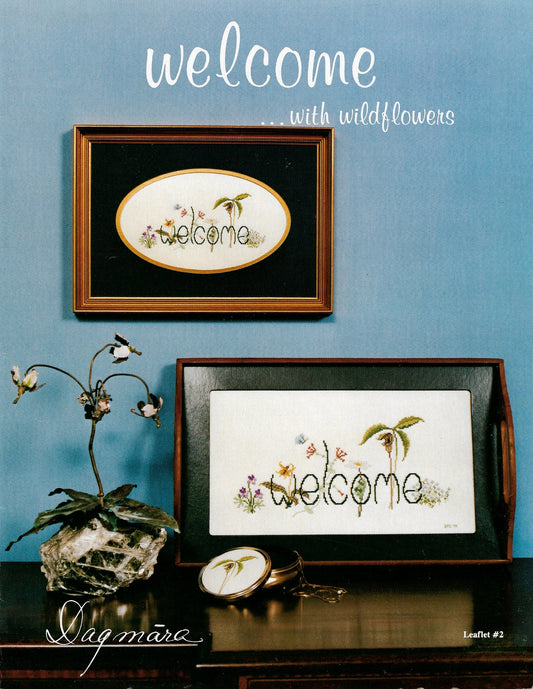 Dagmara Welcome ... with wildflowers 2 cross stitch pattern