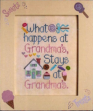 Waxing Moon What Happens At Grandma's 118 cross stitch pattern