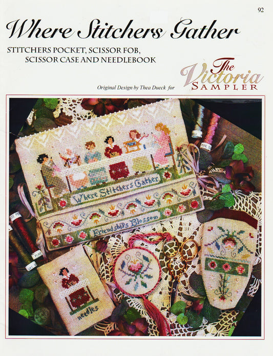 Victoria Sampler Where Stitchers Gather 92 cross stitch pattern