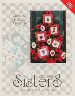 Sisters & Best Friends Whimsey Christmas Ornaments cross stitch ornament pattern