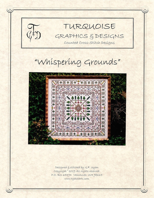 Turquoise Graphics & Design Whispering Ground cross stitch pattern