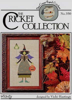 Cricket Collection Wickety CC350 halloween witch cross stitch pattern
