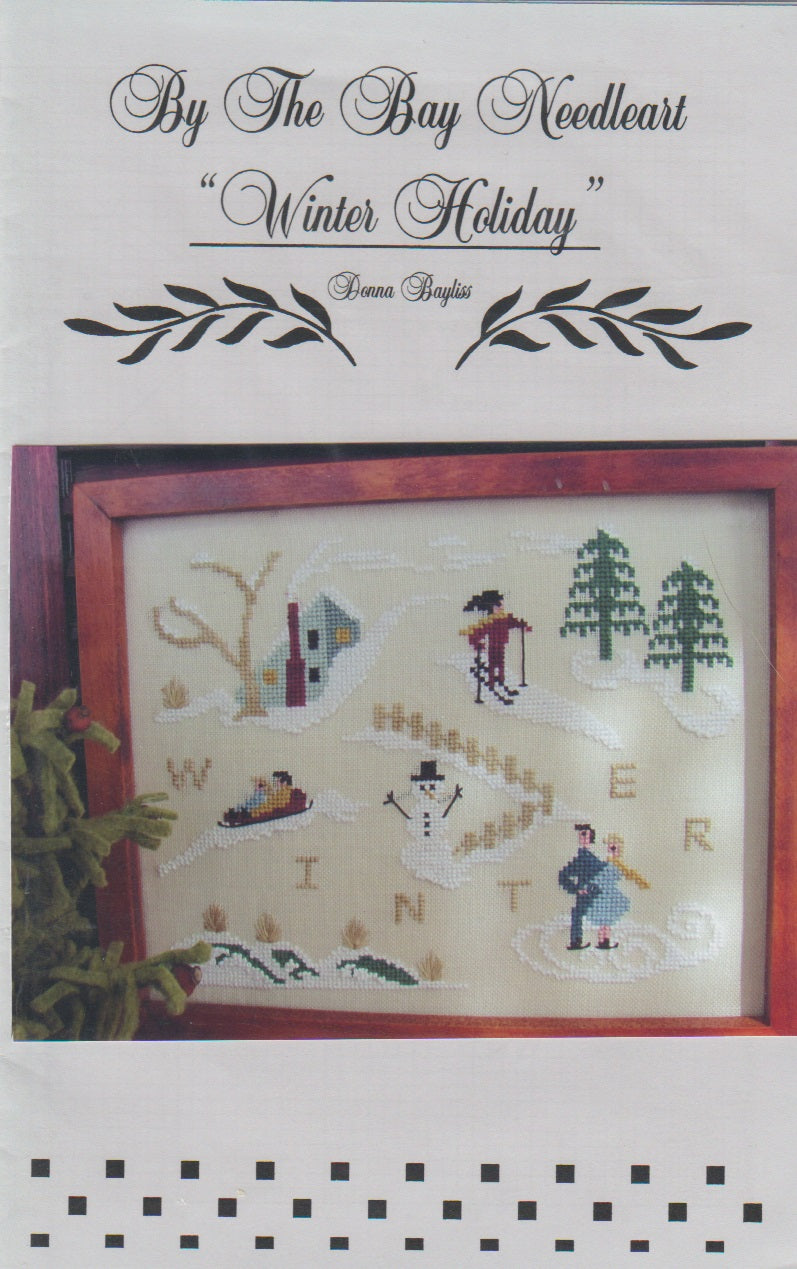 By The Bay Winter Holiday cross stitch pattern