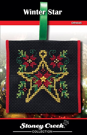 Stoney Creek Winter Star ORN045 christmas ornament cross stitch pattern