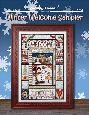 Stoney Creek Winter Welcome Sampler, LFT275 cross stitch pattern