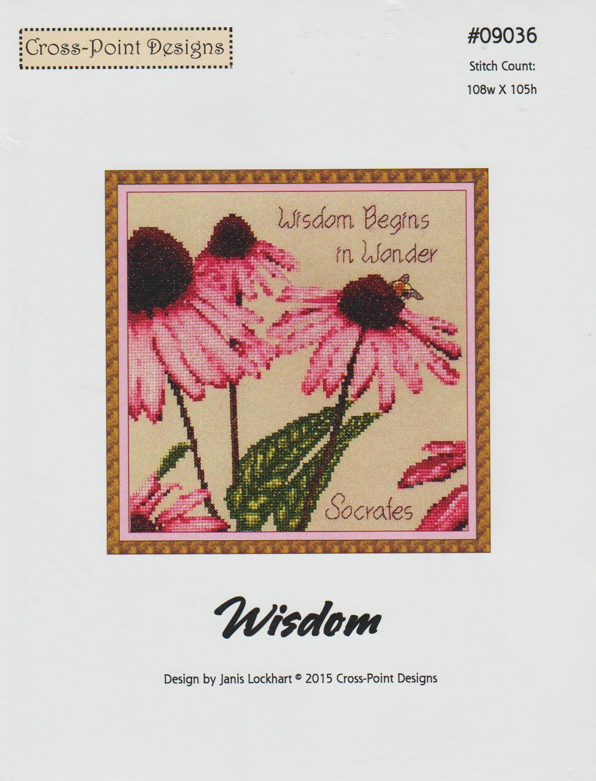 Cross-point Designs Wisdom cross stitch pattern