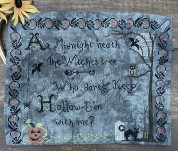 Lindsay Lane Designs Witches Tree halloween cross stitch pattern