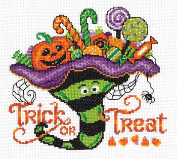 Imaginating Witchy Treats Halloween cross stitch pattern