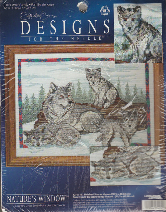 Leisure Arts Wolf Family 5404 cross stitch kit