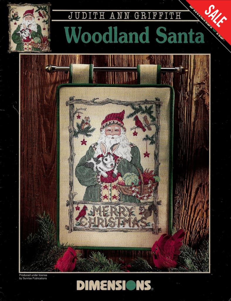 Dimensions Woodland Santa 258 cross stitch pattern