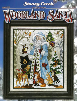 Stoney Creek Woodland Santa LFT555 cross stitch pattern