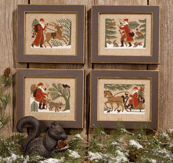 Prairie Schooler Woodland Santa PS96 christmas cross stitch