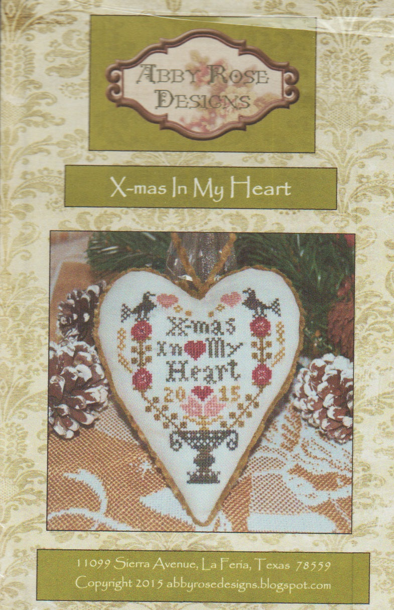 Abby Rose X-mas In My Heart cross stitch pattern