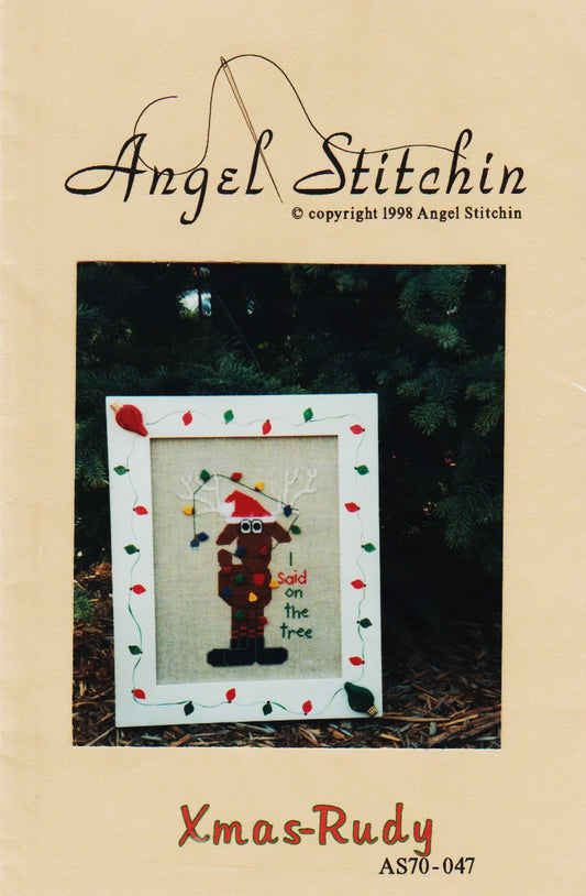 Angel Stitchin Xmas-Rudy AS70-047 cross stitch pattern