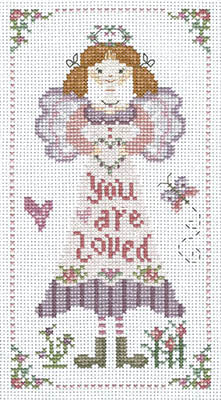 Imaginating You Are Loved Angel 3382 cross stitch pattern