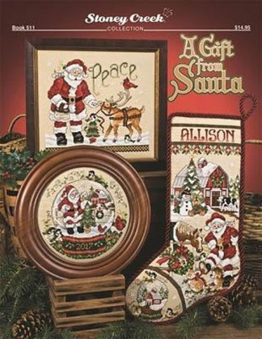 Stoney Creek A Gift from Santa BK511 cross stitch pattern