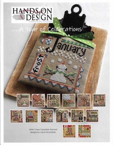 Hands on Design A year of celebrations cross stitch pattern
