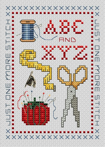 Sue Hillis ABC Sampler cross stitch pattern