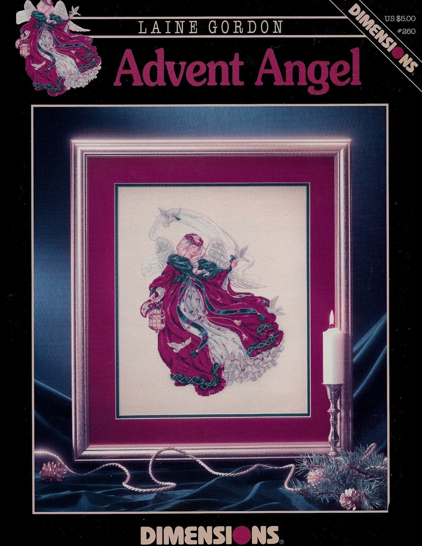 Dimensions Advent Angel 260 cross stitch pattern
