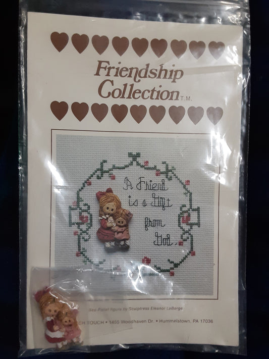 Dutch Touch A Friend is a Gift from God cross stitch pattern