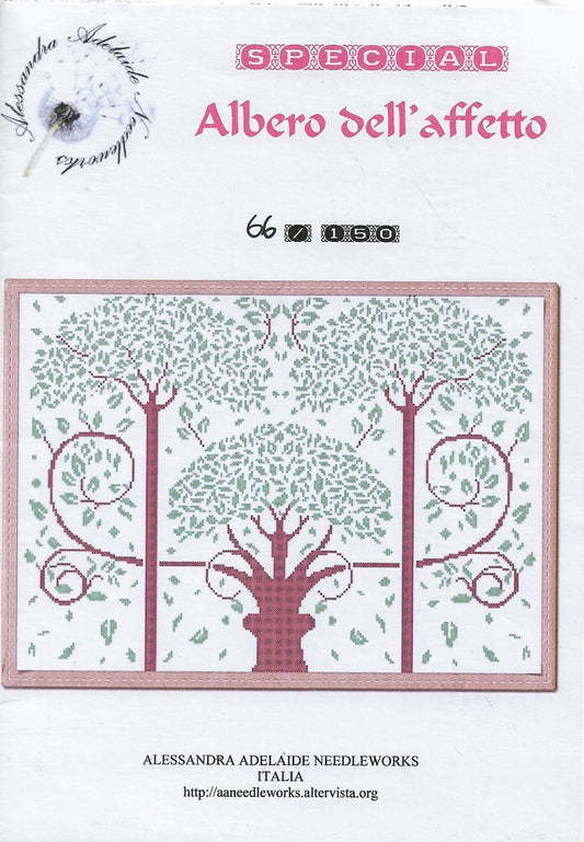 Alessandra Adelaide Albero dell'affetto #66 cross stitch tree pattern