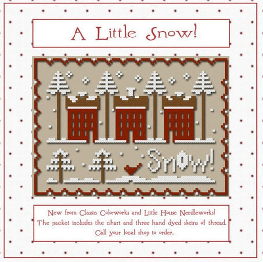 Little House A Little Snow cross stitch pattern