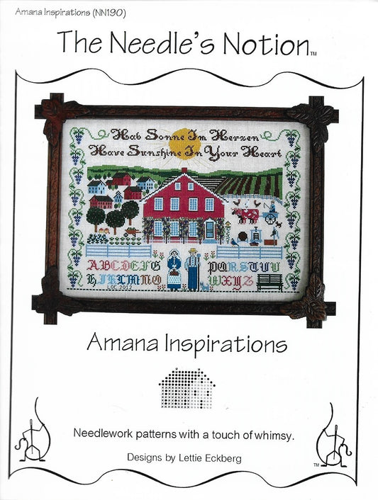 The Needle's Notion Amana Inspirations sampler  cross stitch pattern