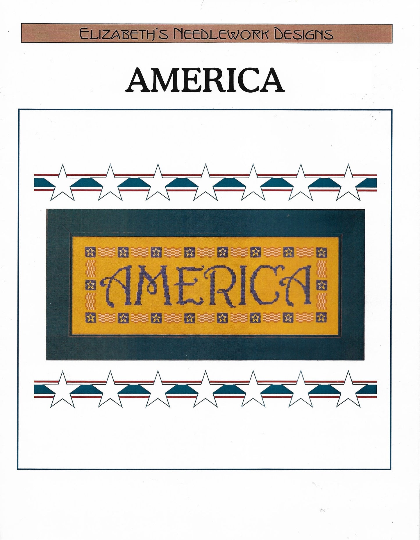 Elizabeth's Designs patriotic cross stitch pattern