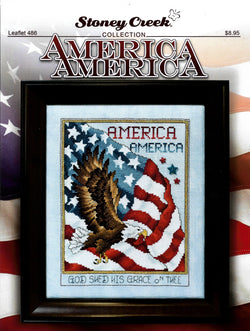 Stoney Creek America America LFT486 patriotic cross stitch pattern