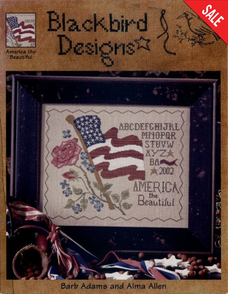 Blackbird America The Beautiful cross stitch pattern