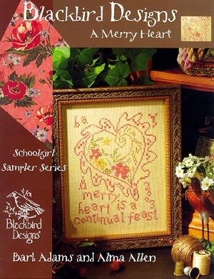 Blackbird Designs A Merry heart cross stitch pattern