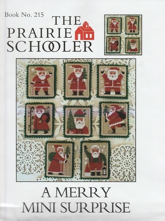 prairie Schooler A Merry Mini Surprise Christmas Santa cross stitch pattern