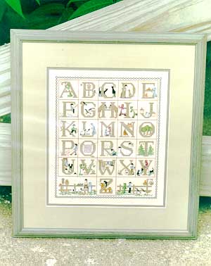 Diane Graebner Amish Alphabet DG-19 cross stitch pattern