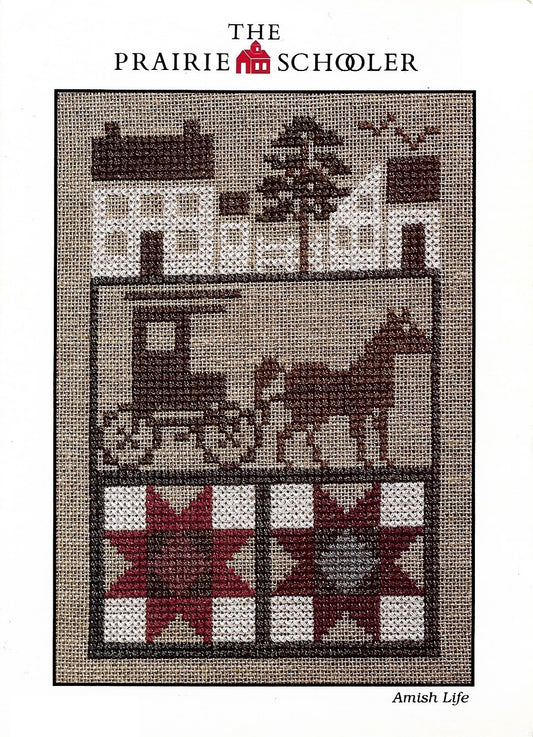 Prairie Schooler Amish Life 1995 cross stitch pattern