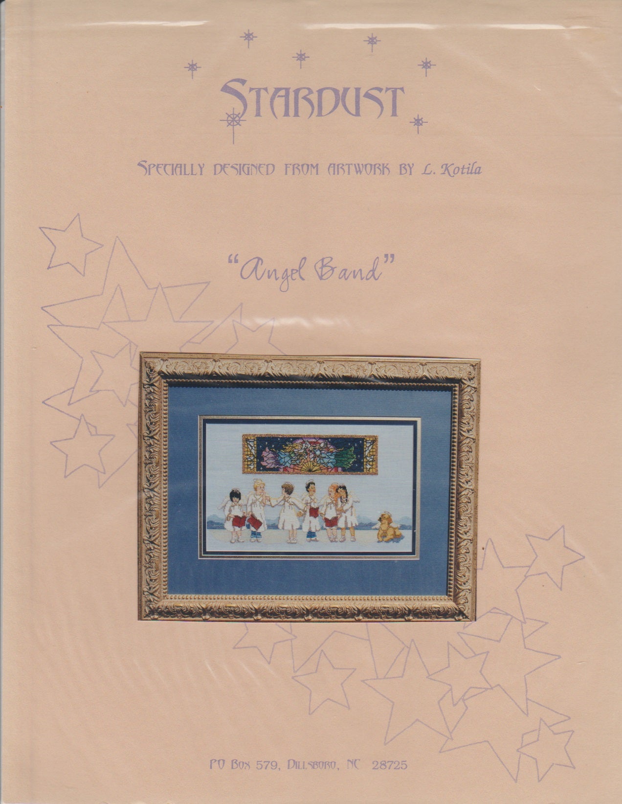 Stardust Angel Band christmas cross stitch pattern