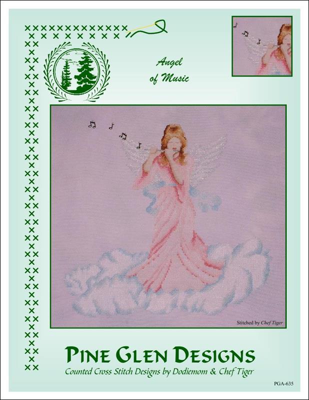 Pine Glen Designs Angel of Music cross stitch pattern
