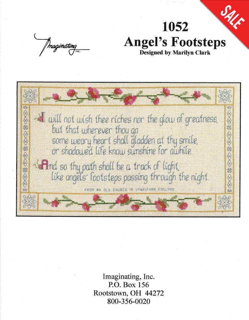 Imaginating Angel's Footsteps 1052 cross stitch pattern