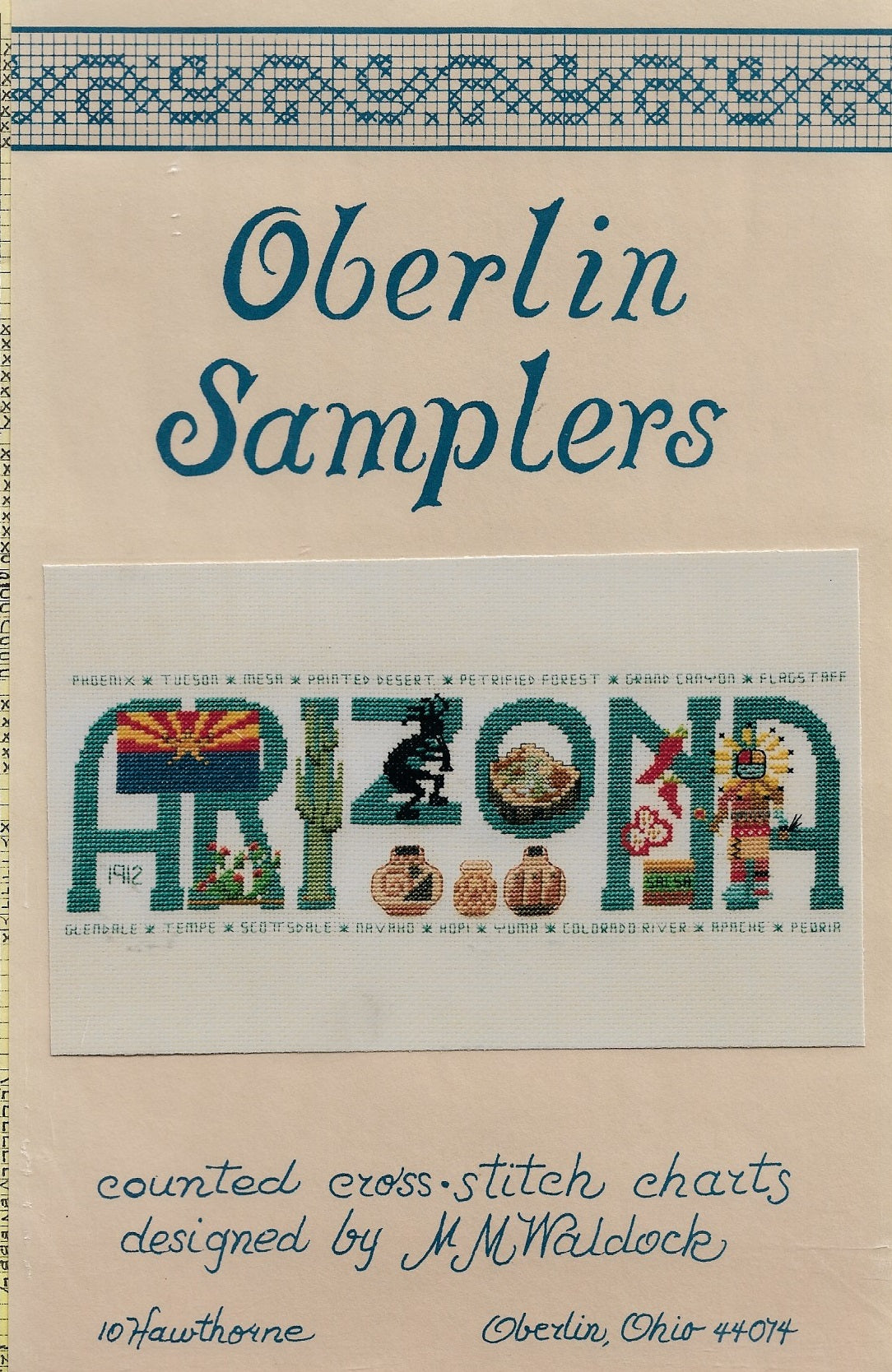 Oberlin Arizona cross stitch pattern